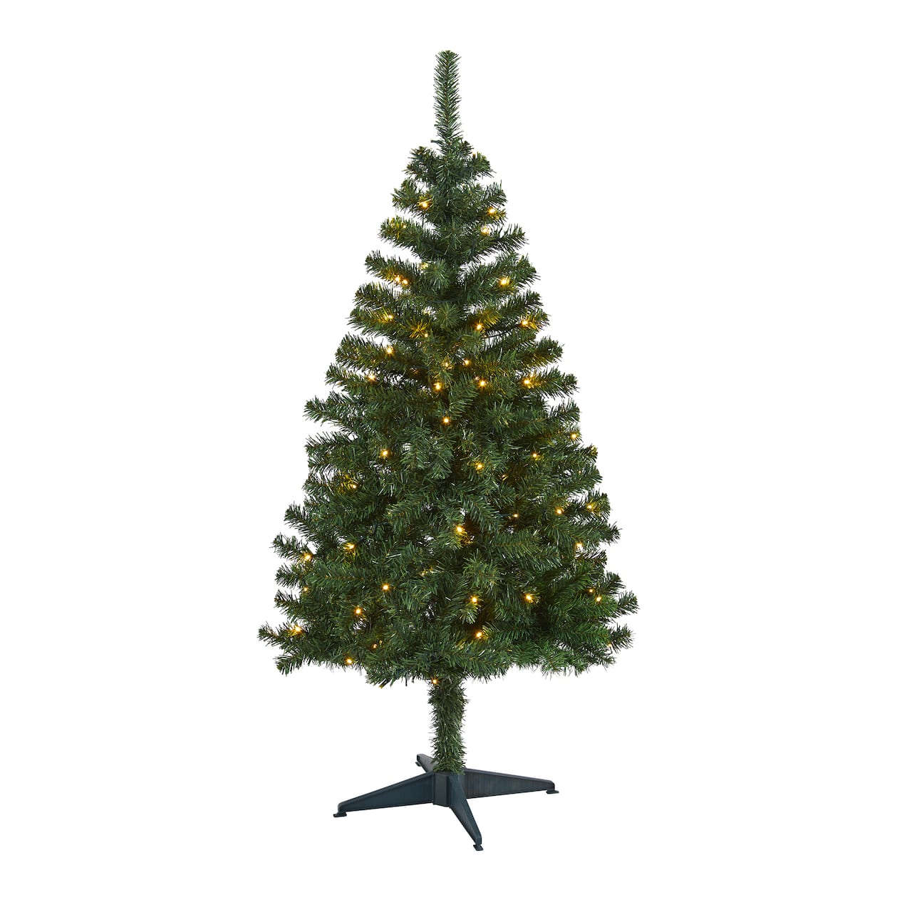4ft. Pre-Lit Northern Tip Pine Artificial Christmas Tree, Clear LED Lights